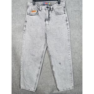 Empyre Relax Mens Vintage Grey Acid Wash 32 Y2K Streetwear Pants